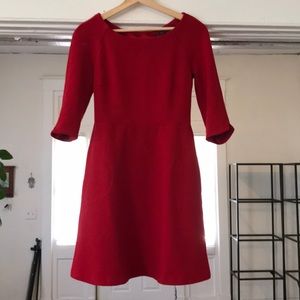 Red Mini Dress with Cutout